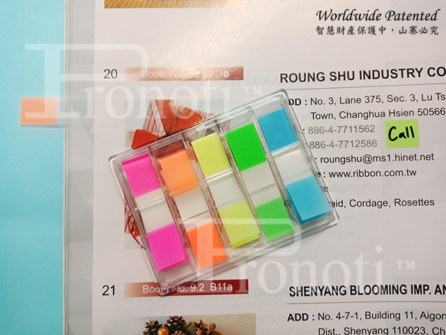 Printing Film Flags with Transparent Plastic Dispenser